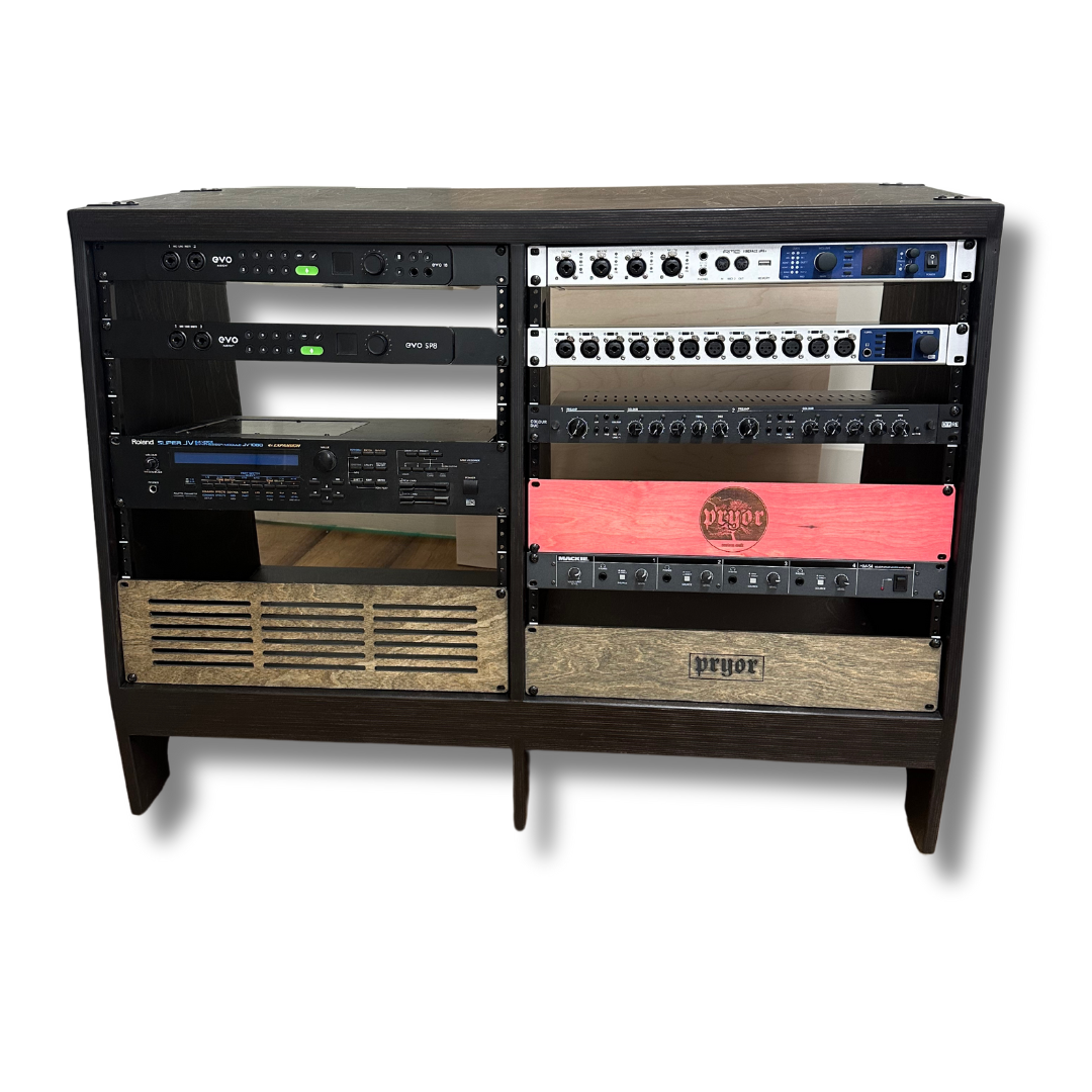 Dual 16U Audio Bay Studio Rack