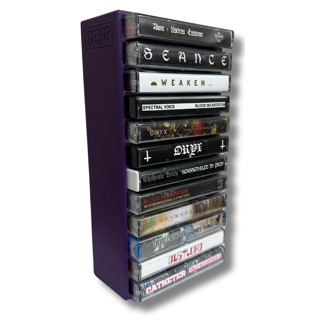 12 Cassette Tape Rack (3d Printed)