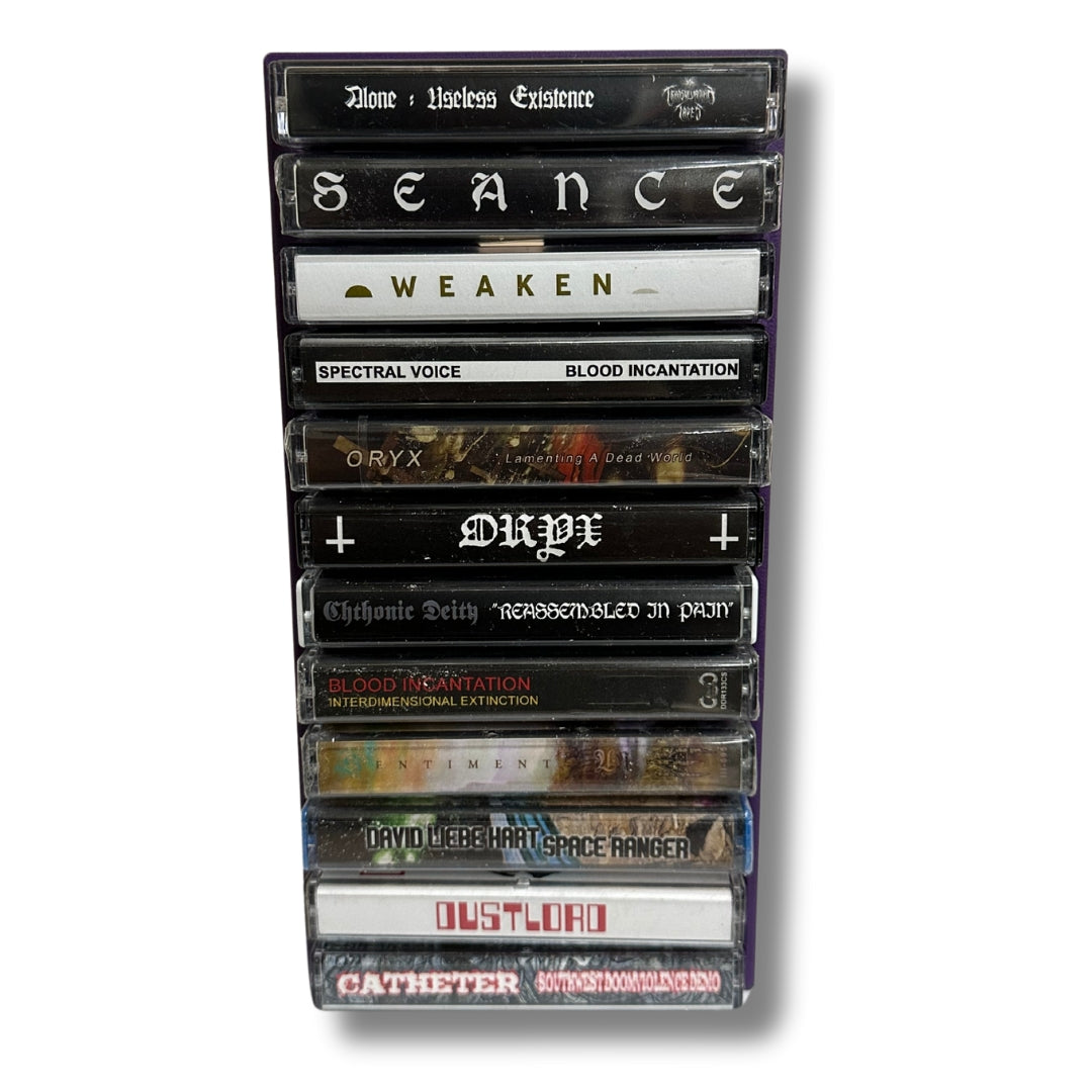 12 Cassette Tape Rack (3d Printed)