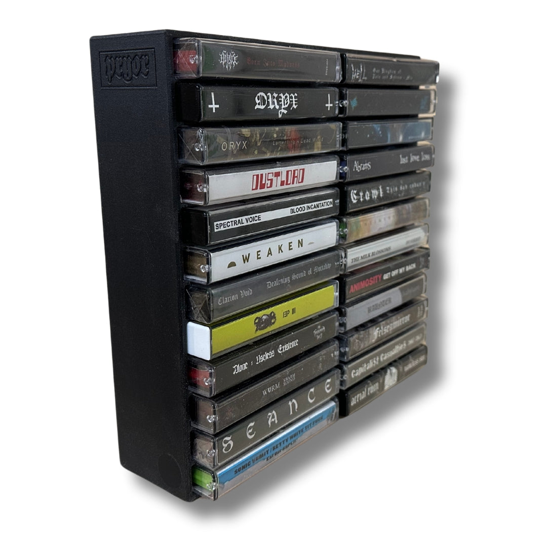 24 Cassette Tape Rack (3d Printed)