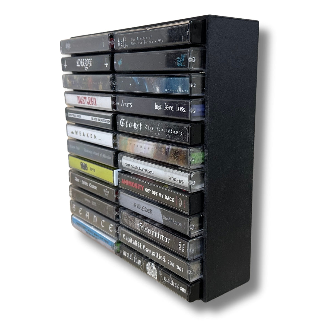 24 Cassette Tape Rack (3d Printed)