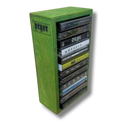 12 Cassette Tape Rack (Wooden)