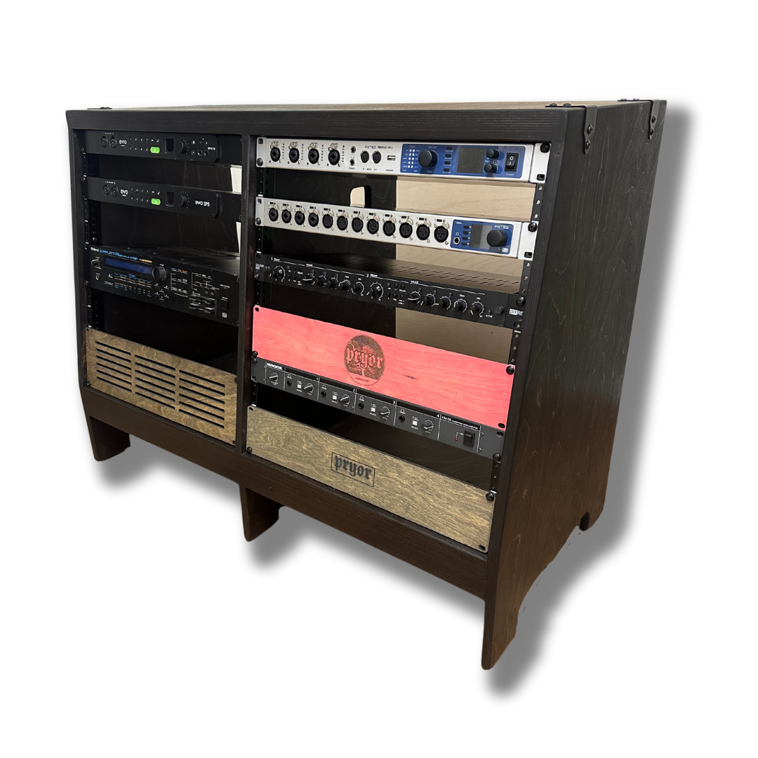 Dual 16U Audio Bay Studio Rack