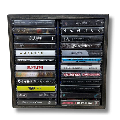 24 Cassette Tape Rack (Wooden)