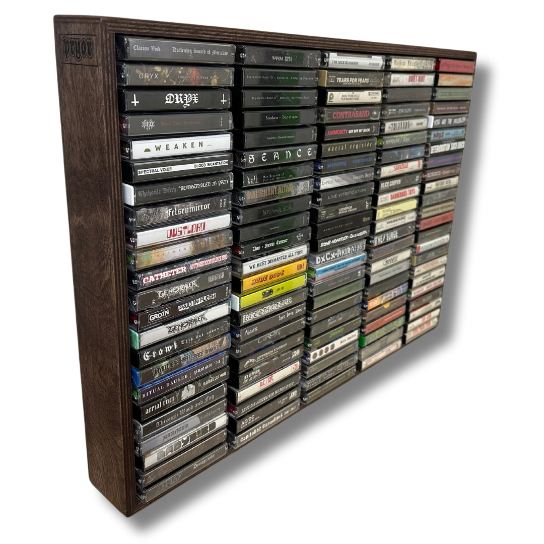 115 Cassette Tape Rack (Wooden)