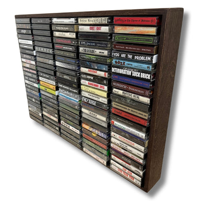 115 Cassette Tape Rack (Wooden)