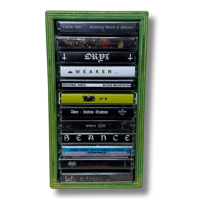 12 Cassette Tape Rack (Wooden)